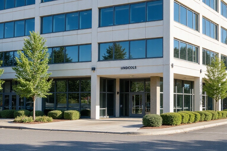 Imagen de un edificio de oficinas moderno que simboliza la ubicación de la empresa.
